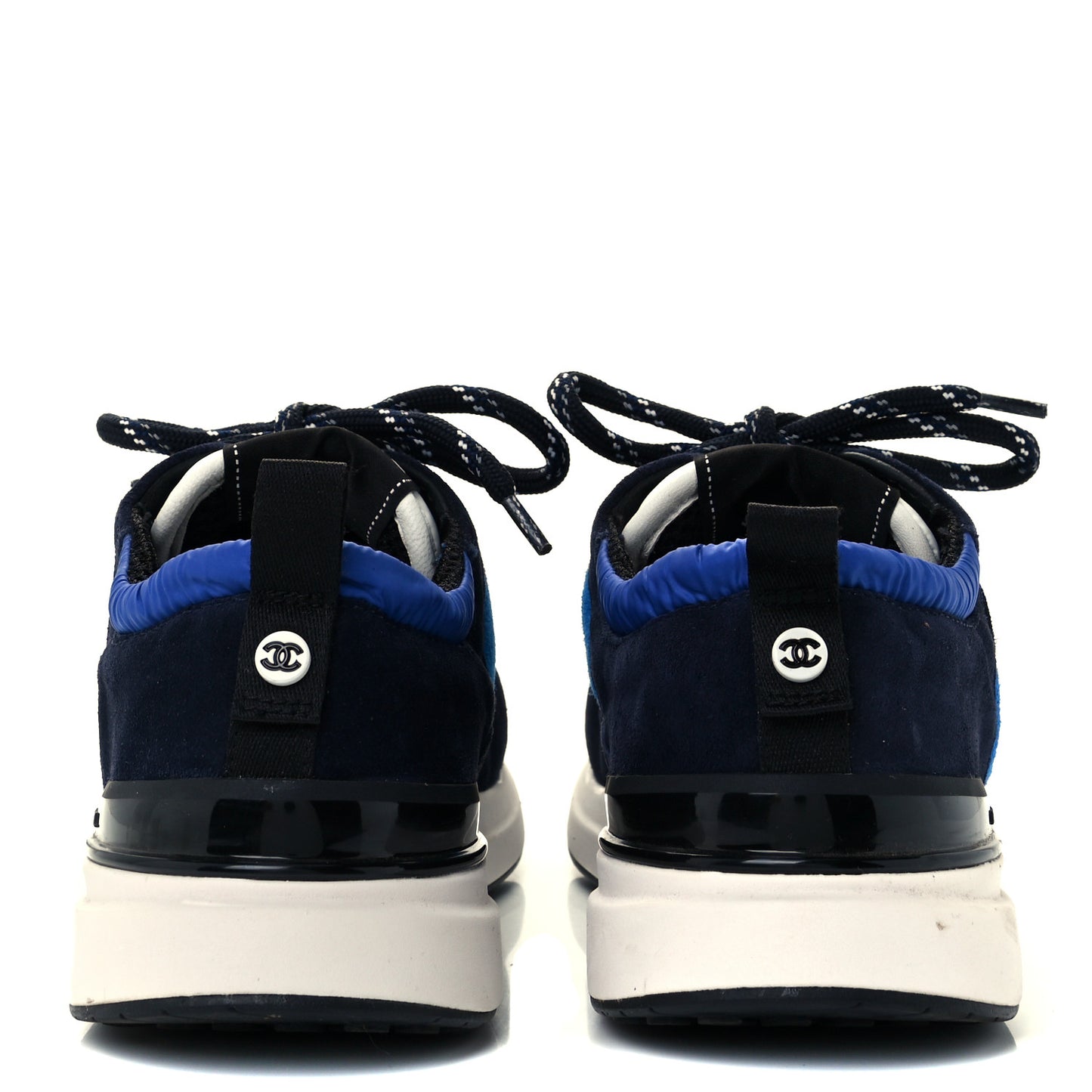 Suede Calfskin CC Sneakers 39 Blue Navy Dark Navy