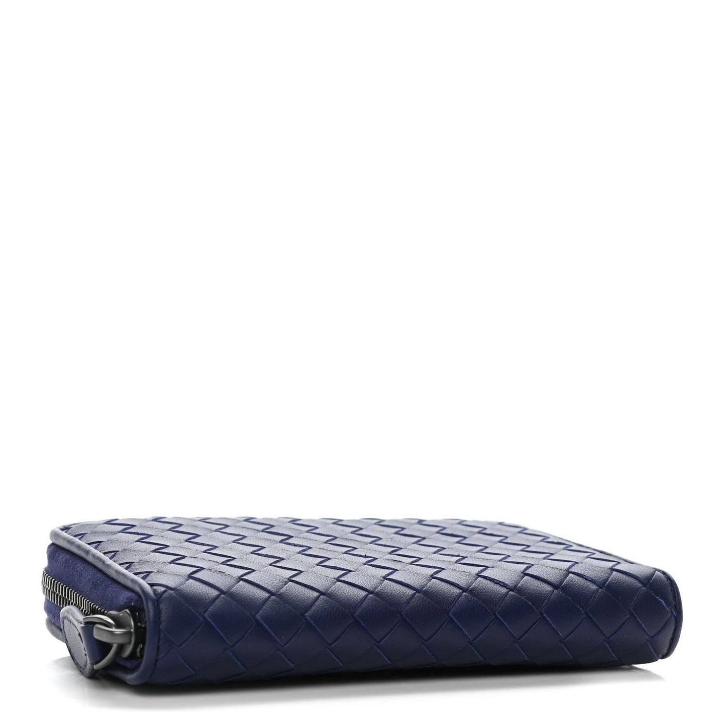Nappa Intrecciato Zip Around Wallet Atlantic