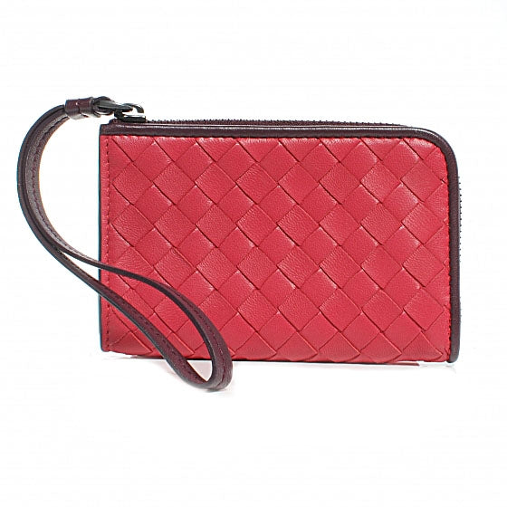 Bottega Veneta Nappa Intrecciato Coin Purse Fuchsia 1 of 9
