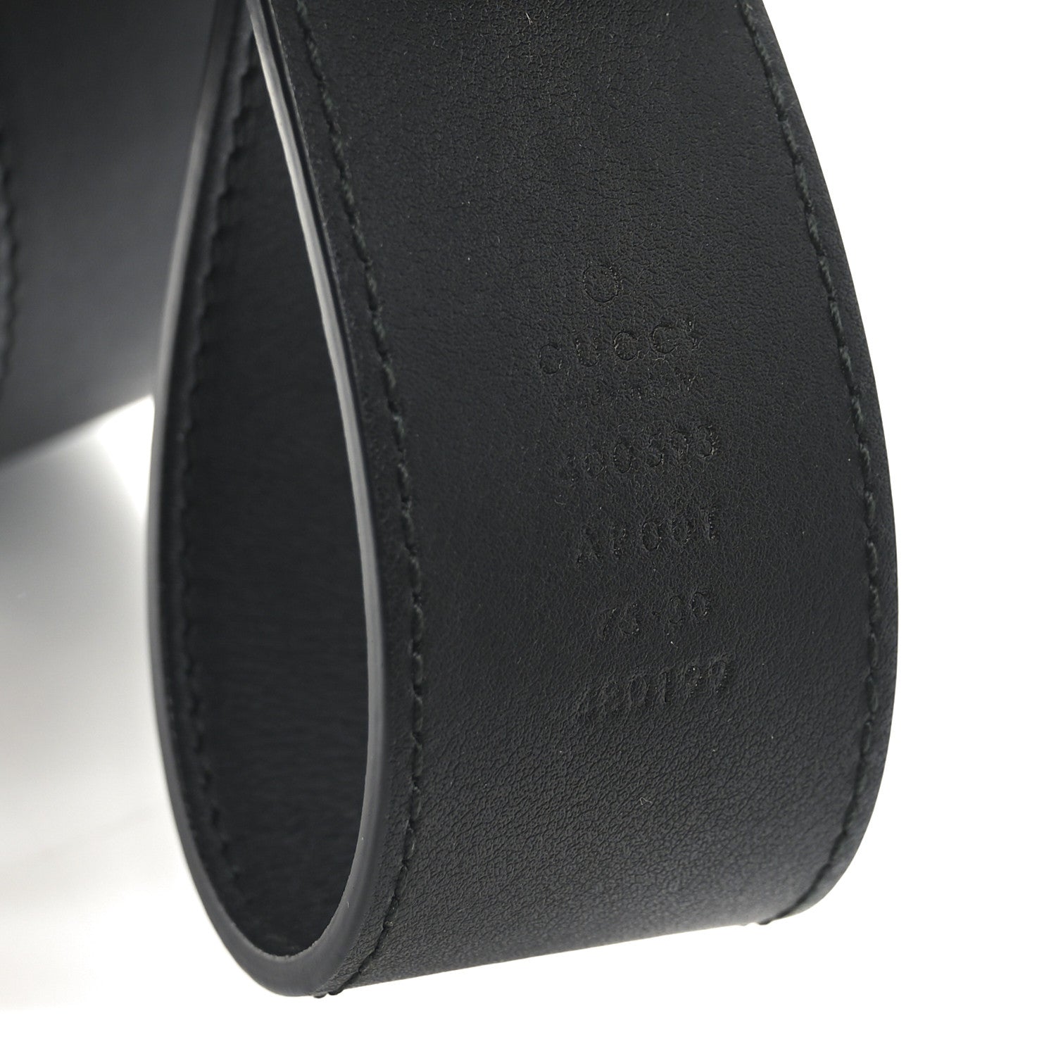 Gucci Calfskin Double G 40mm Belt 75 30 Black 4 of 4