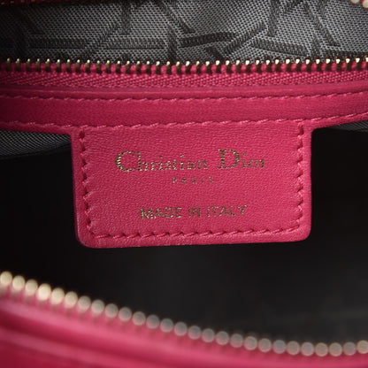 Christian Dior Lambskin Cannage Medium Lady Dior Pink 6 of 18
