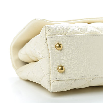 Chanel Caviar Quilted Mini Coco Handle Flap Light Beige 8 of 12