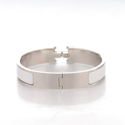 Hermes Enamel Narrow Clic Clac H Bracelet PM White 3 of 4
