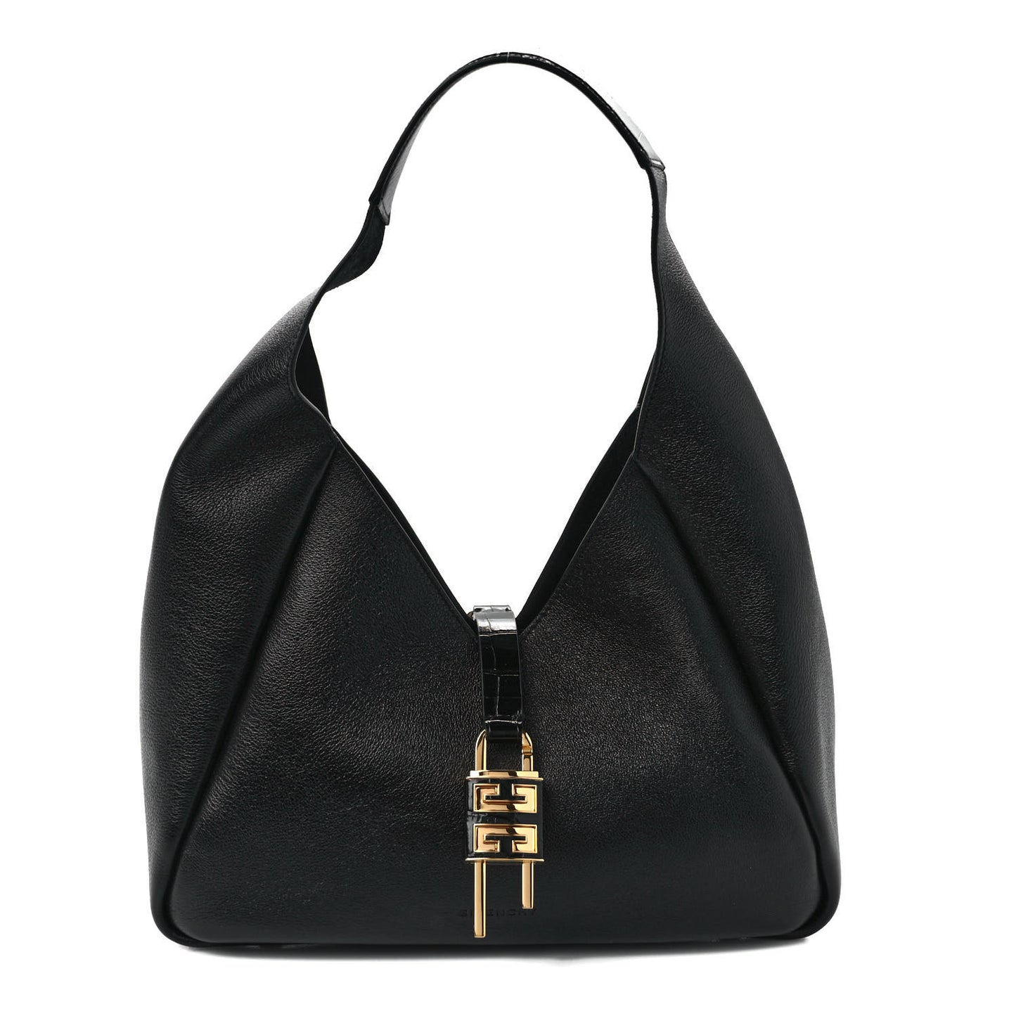 Calfskin Medium G-Lock Hobo Black