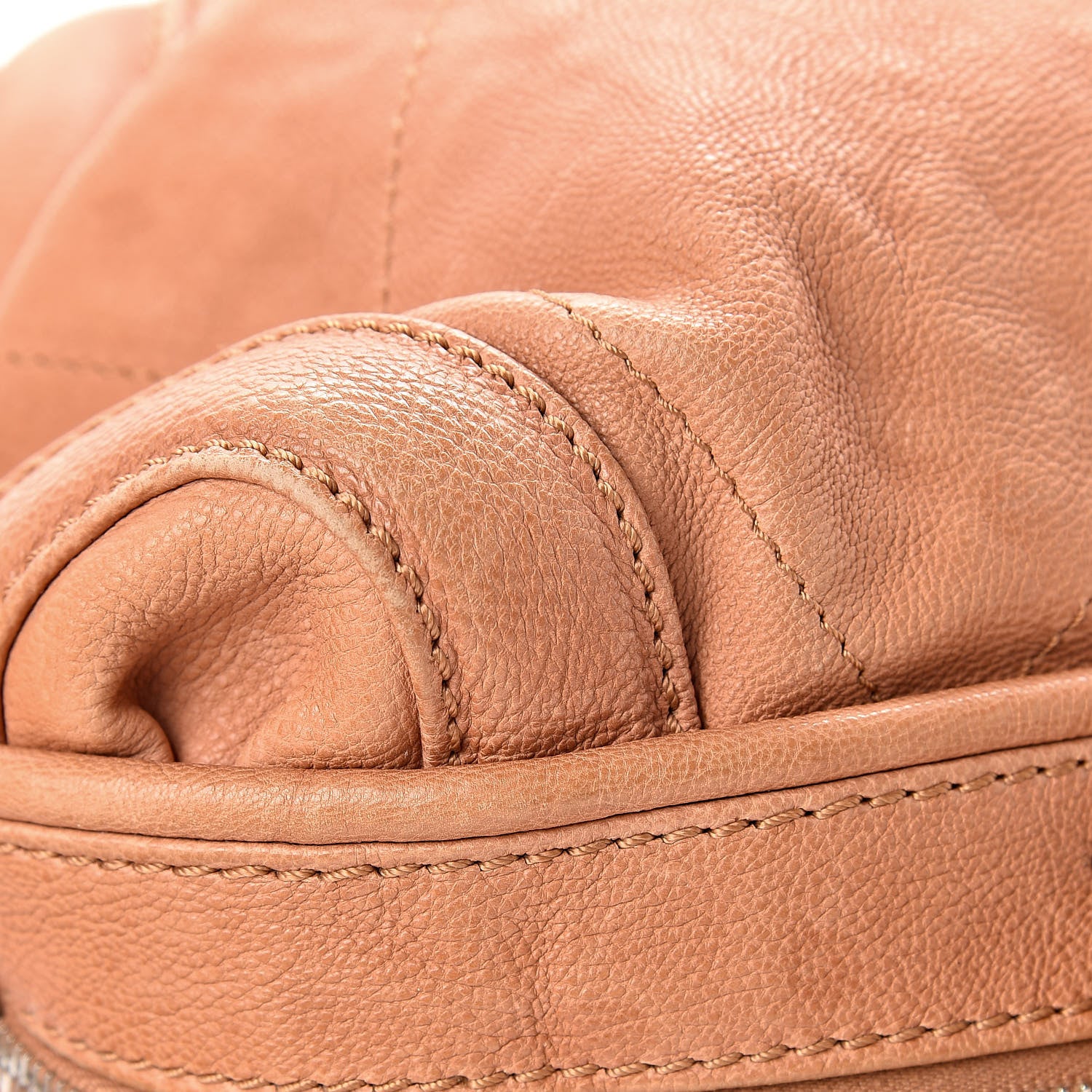 Chanel Calfskin Stitched Bowler Light Brown 14 of 14