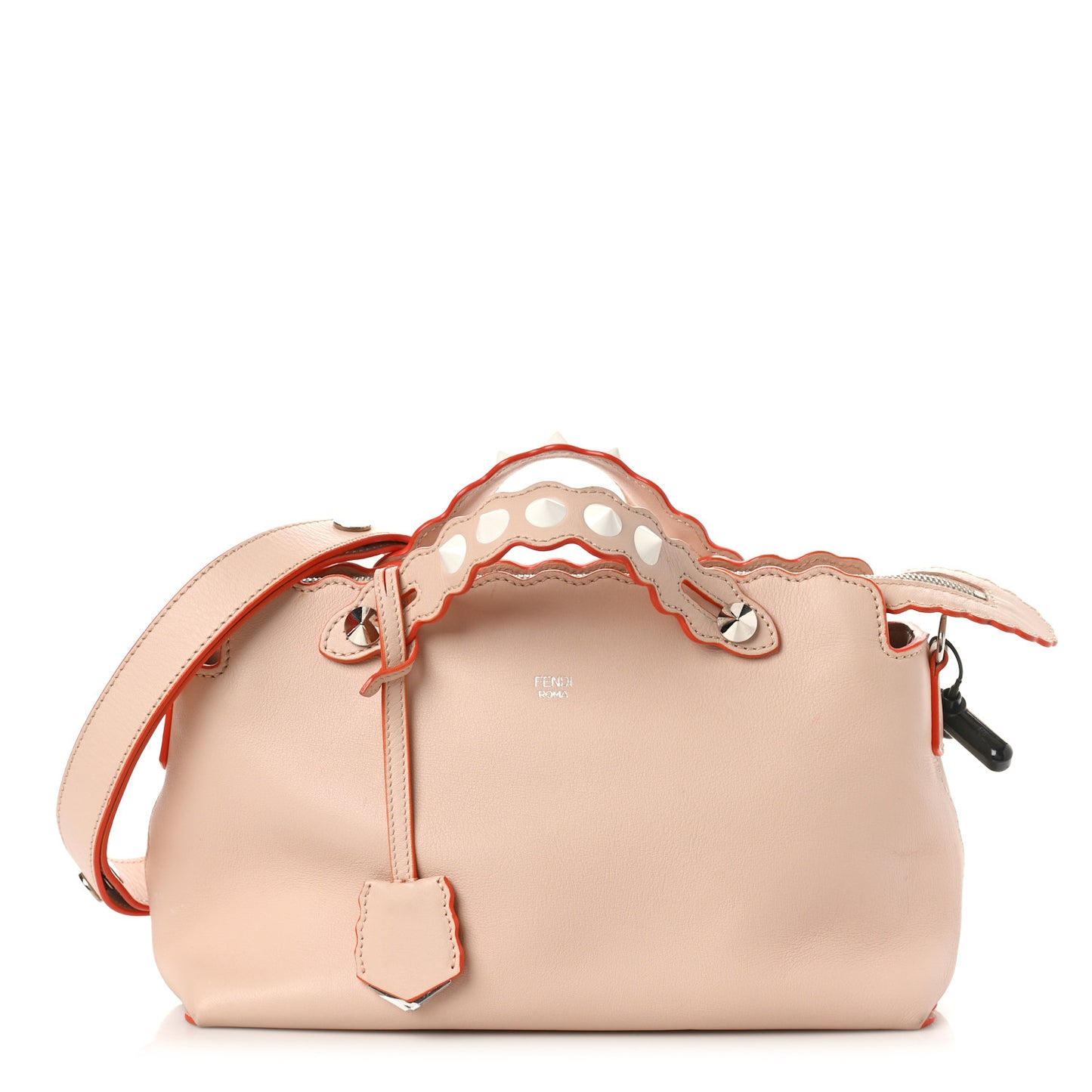 Vitello Dolce Scalloped Studded Medium By The Way Boston Bag Plaster