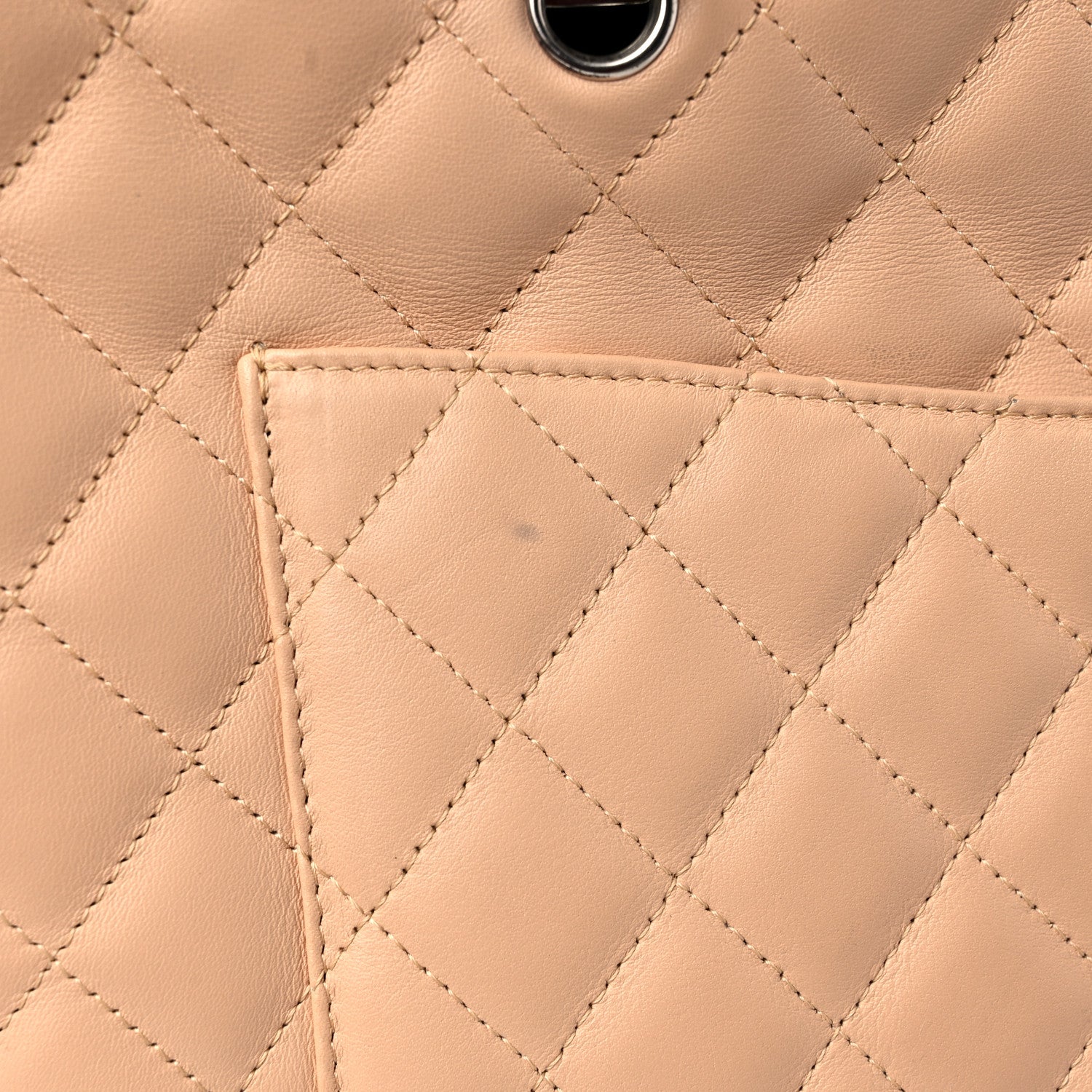 Chanel Calfskin Quilted Large Cambon Multipocket Reporter Beige Black 16 of 19