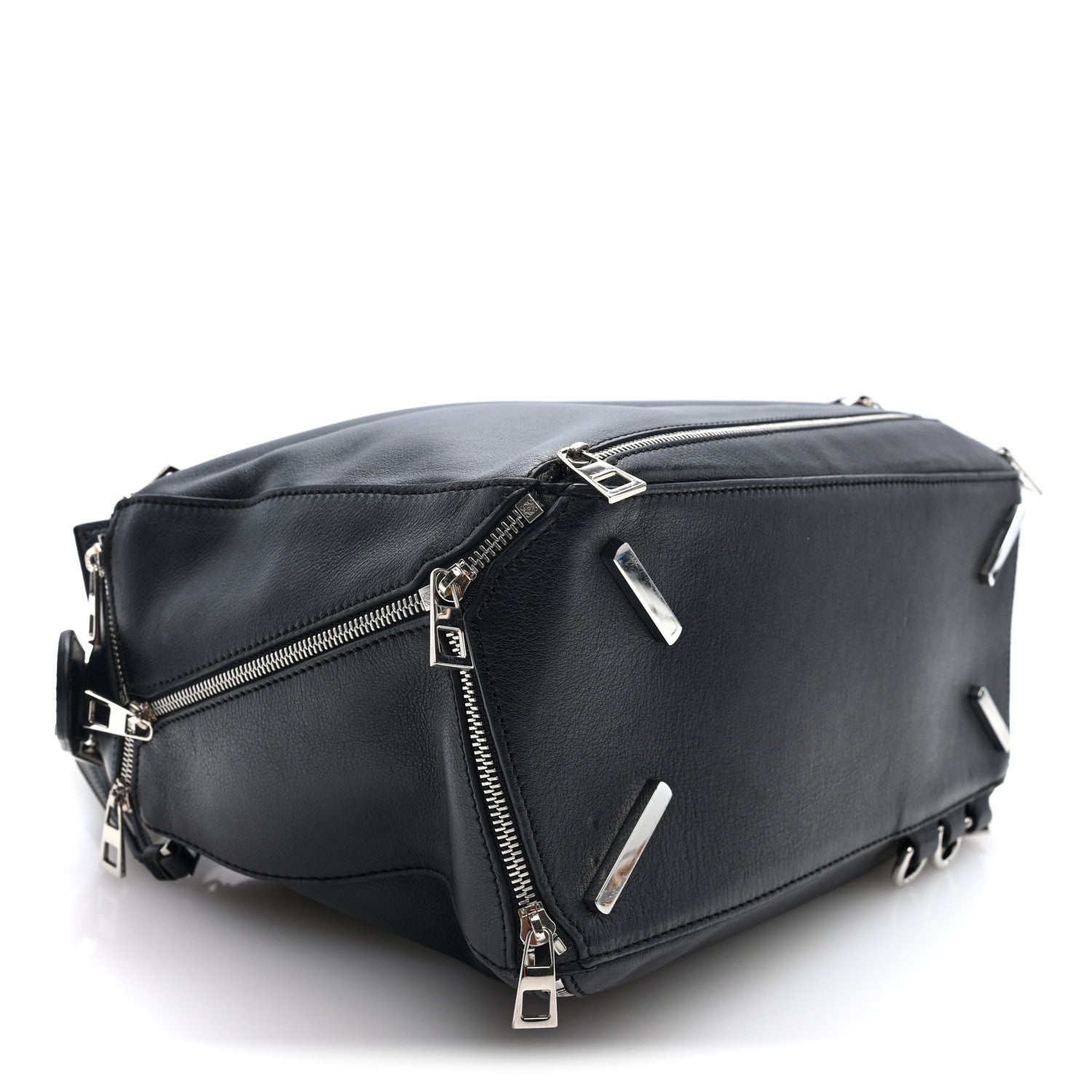 Loewe Calfskin Zipper Puzzle Bag Black 3 of 8