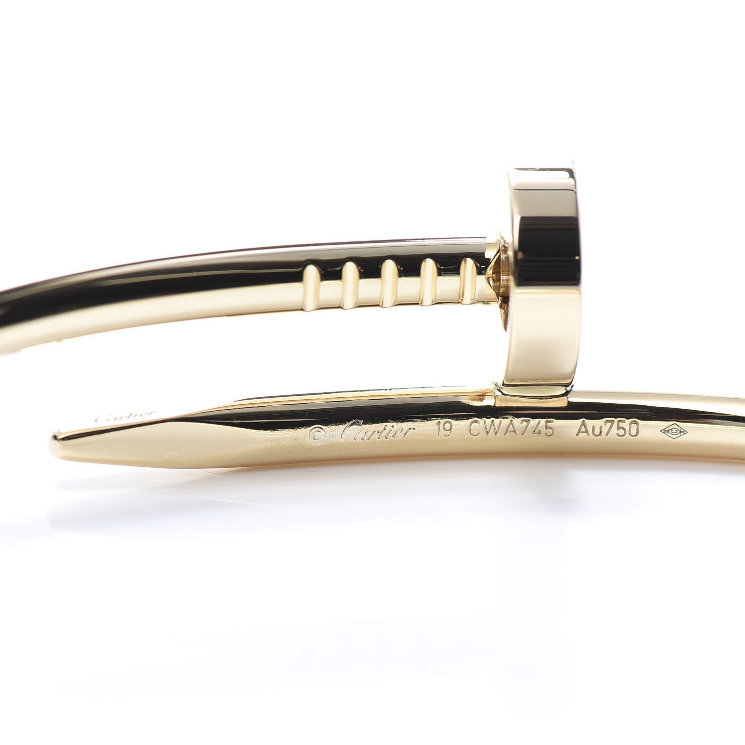 Cartier 18K Yellow Gold Juste Un Clou Bracelet 19 4 of 6