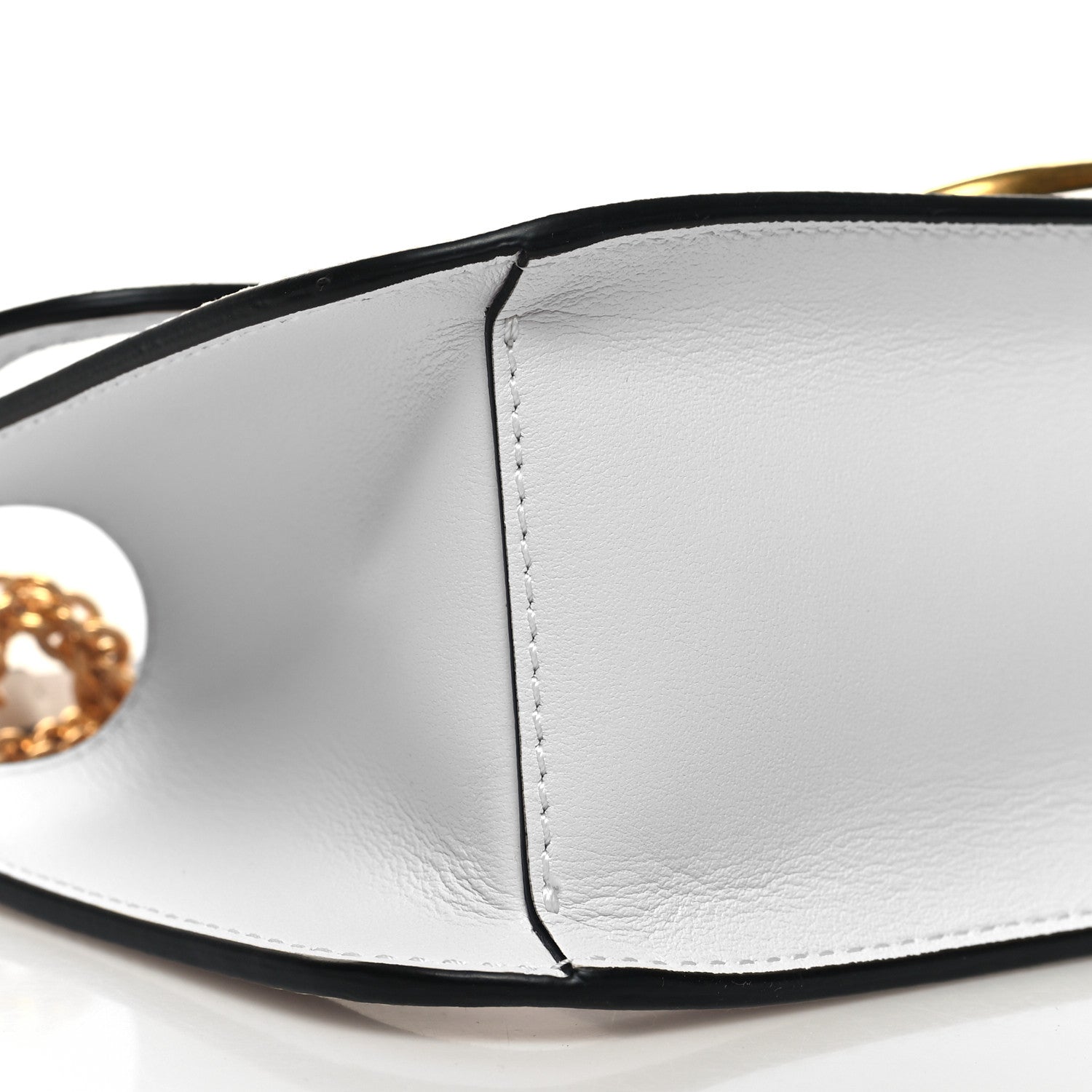 Valentino Garavani PVC Nappa Vlogo Loco Shoulder Bag Trasparente Optic White 8 of 9