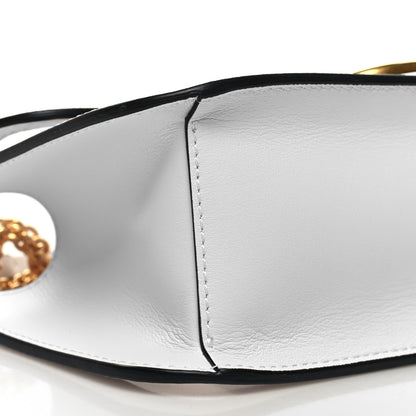 Valentino Garavani PVC Nappa Vlogo Loco Shoulder Bag Trasparente Optic White 8 of 9