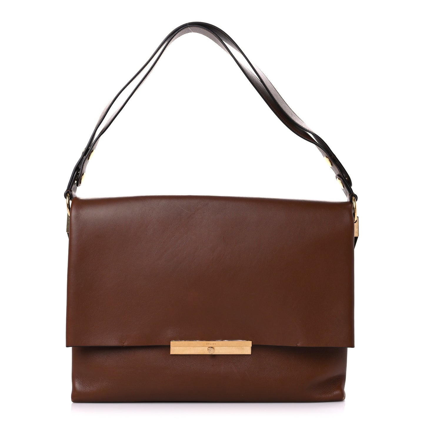 Smooth Calfskin Blade Flap Brown