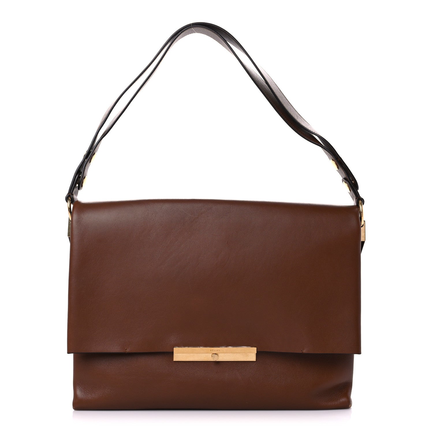 Celine Smooth Calfskin Blade Flap Brown 1 of 16