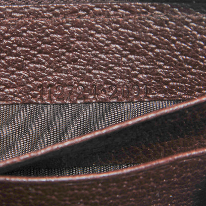 Gucci Monogram Metal Bar Zip Around Wallet Dark Brown 7 of 7
