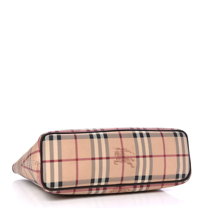 Burberry Haymarket Check Small Onslow Tote Brown 4 of 8