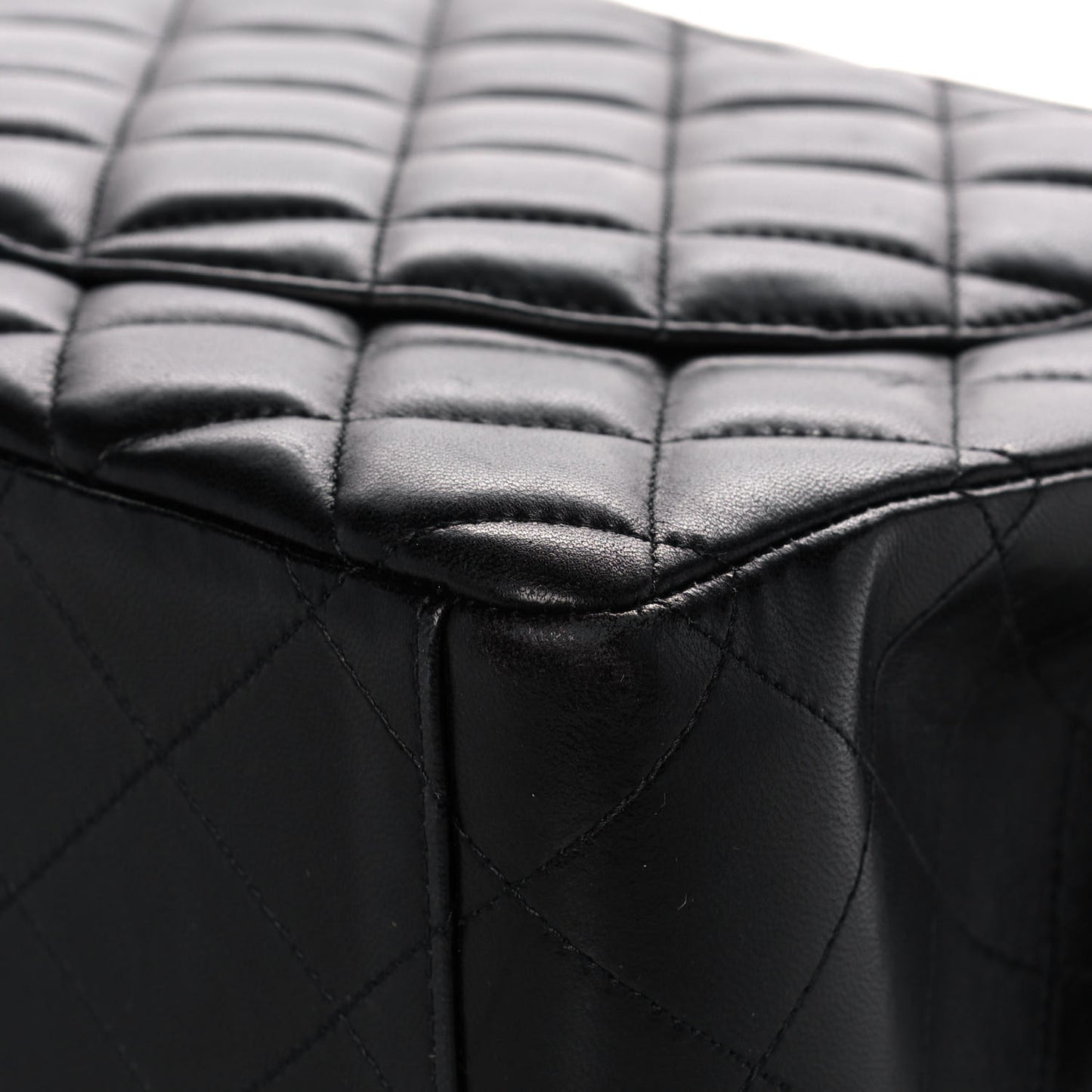 Lambskin Quilted Maxi Double Flap Black