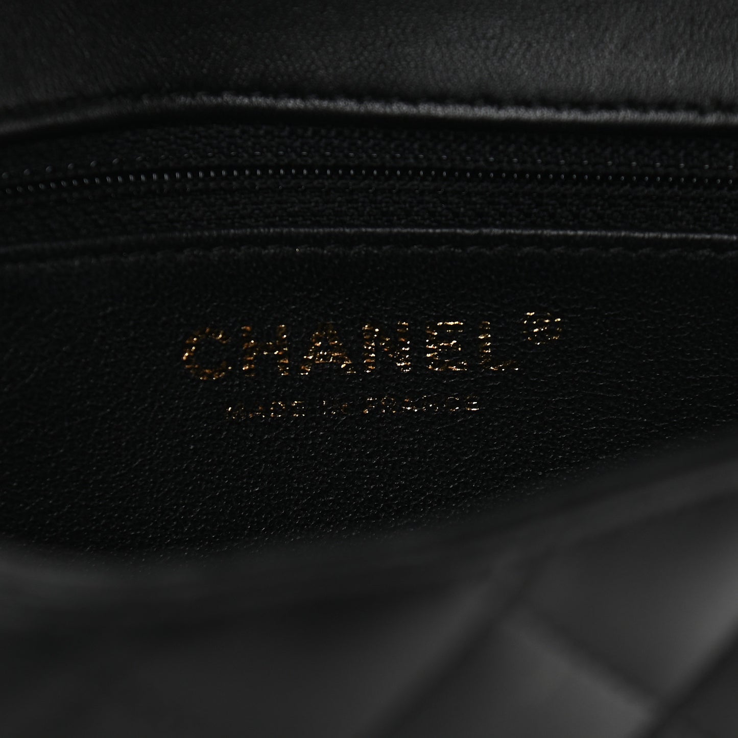 Lambskin Quilted Flap Clutch Black