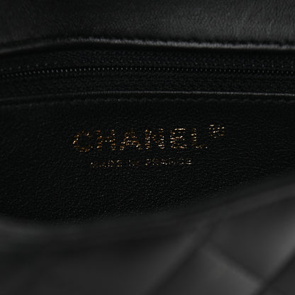 Chanel Lambskin Quilted Flap Clutch Black 6 of 9