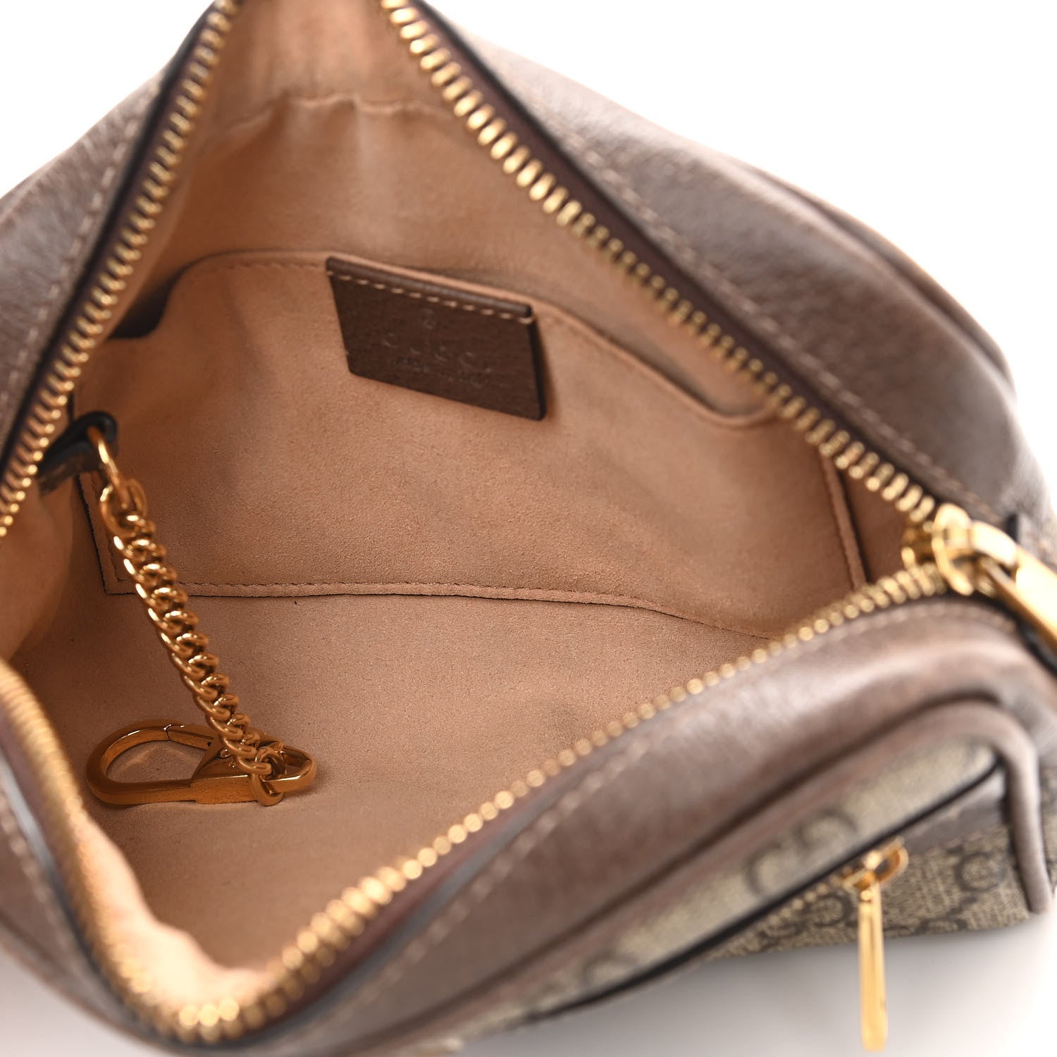 Gucci GG Supreme Monogram Web Mini Ophidia Shoulder Bag Brown 5 of 10