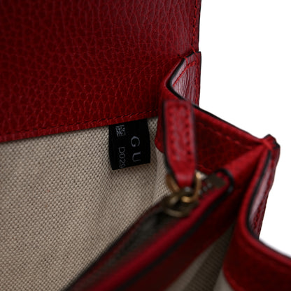 Gucci Dollar Calfskin Swarovski Crystal Small Dionysus Shoulder Bag Hibiscus Red 8 of 10