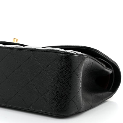 Chanel Caviar Quilted Jumbo Double Flap Black 10 of 12