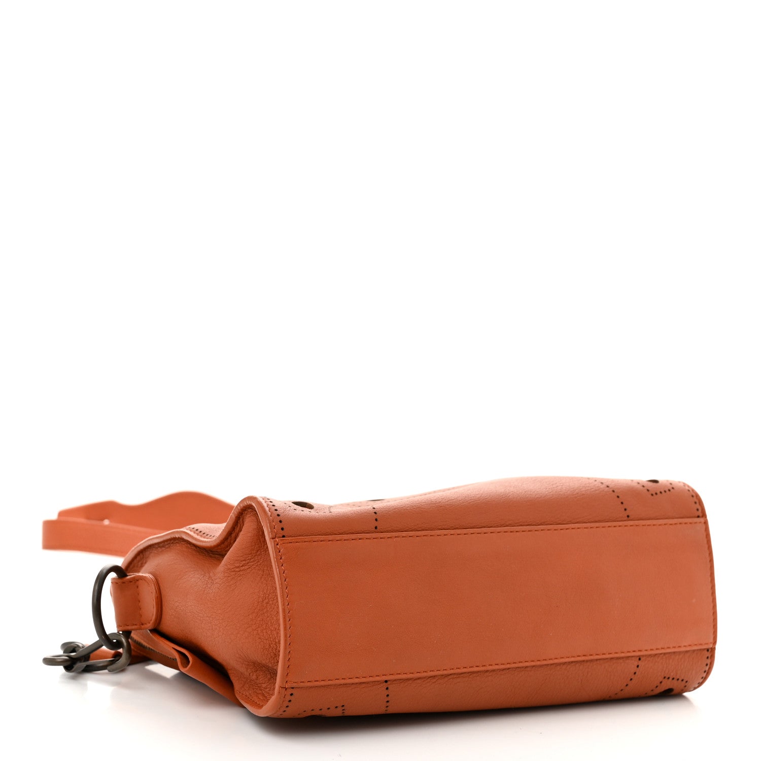 Balenciaga Veau Grana Perforated Blackout Hardware Mini City Marron Caramel 5 of 12