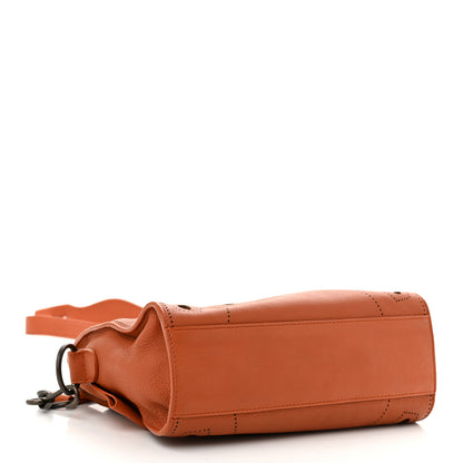 Balenciaga Veau Grana Perforated Blackout Hardware Mini City Marron Caramel 5 of 12