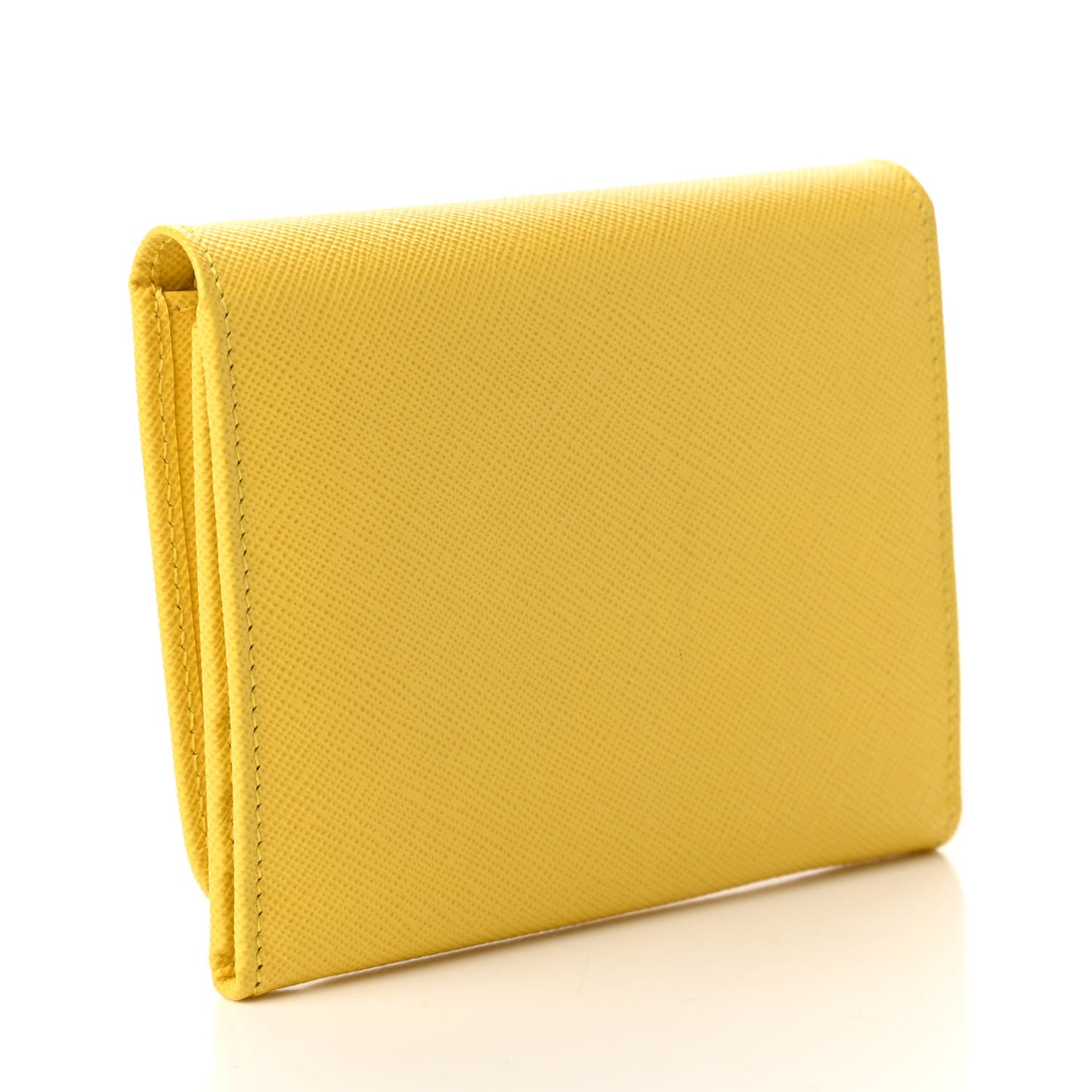 Saffiano Metal Tri-Fold Wallet Girasole