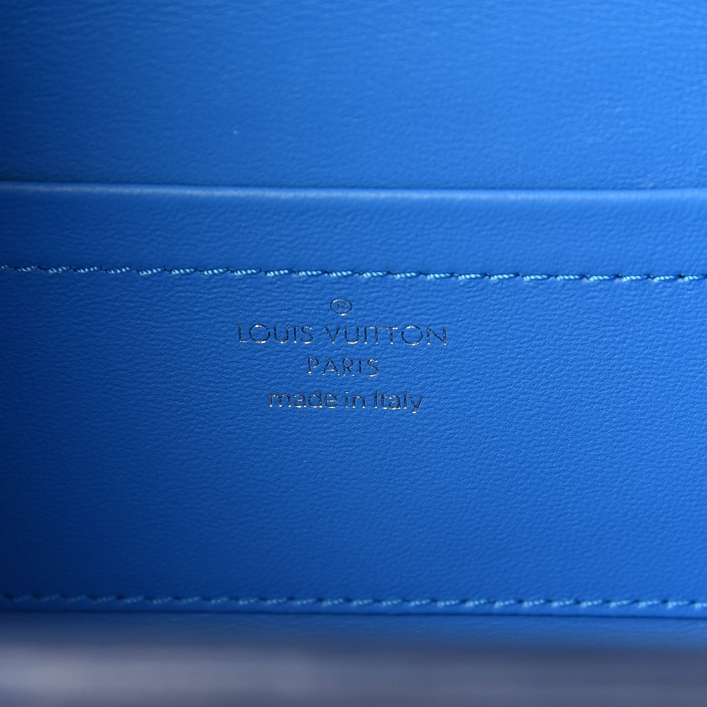 Epi Bleecker Box Indigo Coquelicot