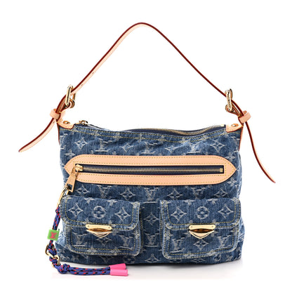 Louis Vuitton Monogram Denim Baggy PM  Blue 1 of 9