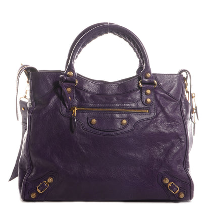 Balenciaga Agneau Giant 12 Gold Hardware Velo Dark Violet 1 of 10