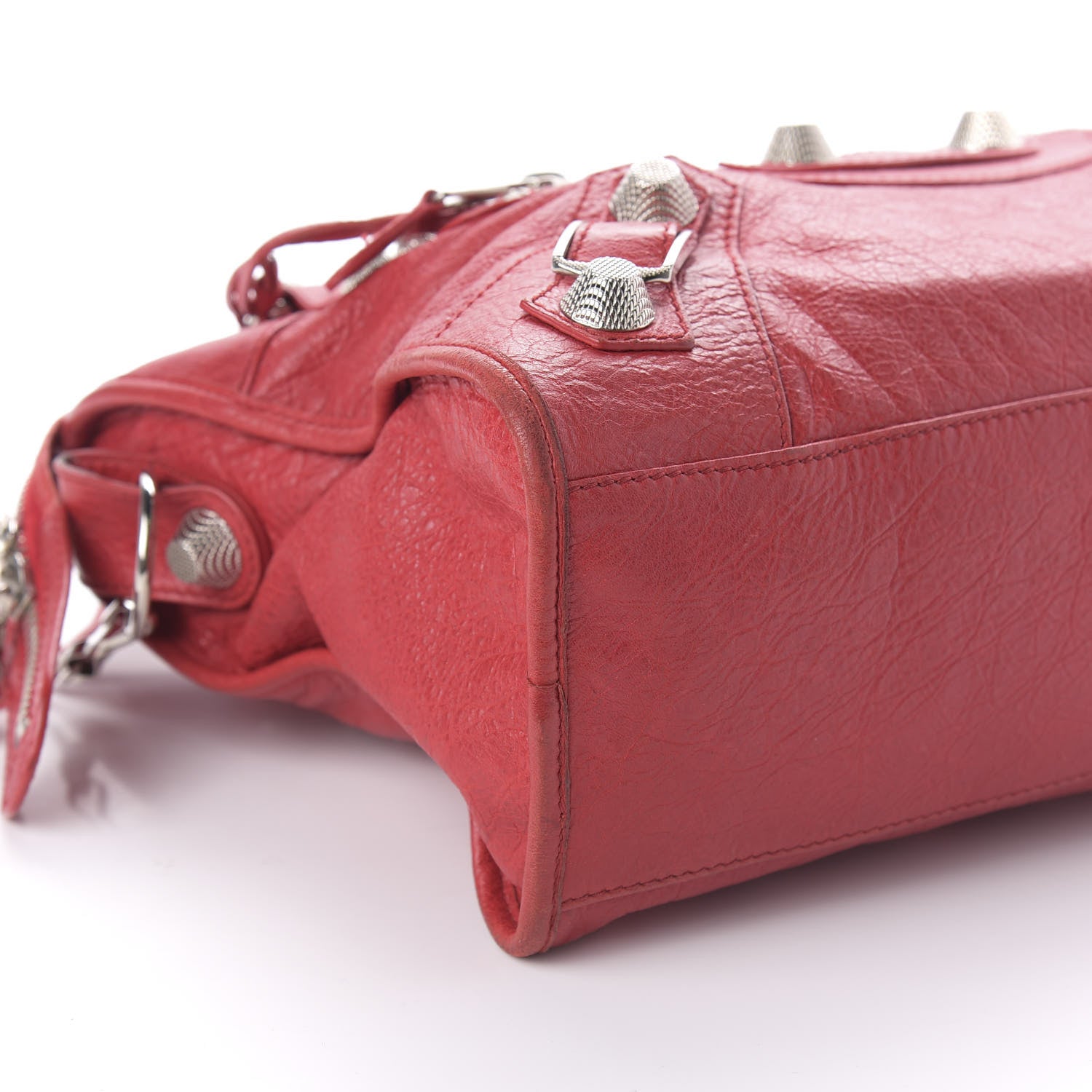 Balenciaga Agneau Giant 21 Silver Hardware City Rouge Coquelicot 6 of 10