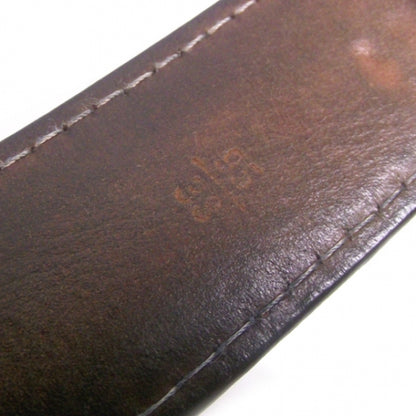 Louis Vuitton Leather Jeans Belt Black w Silver Buckle 6 of 8