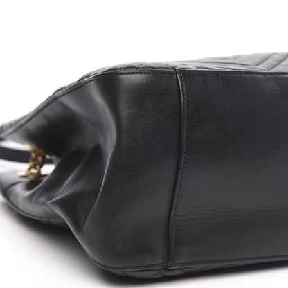 Gucci Calfskin Matelasse Medium GG Marmont Shoulder Tote Bag Black 8 of 15