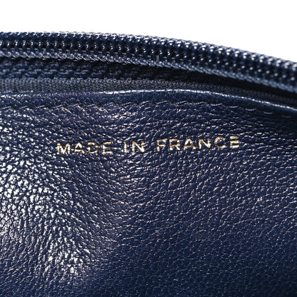 Chanel Sheepskin Quilted Mademoiselle Vintage Wallet On Chain WOC Navy 7 of 12