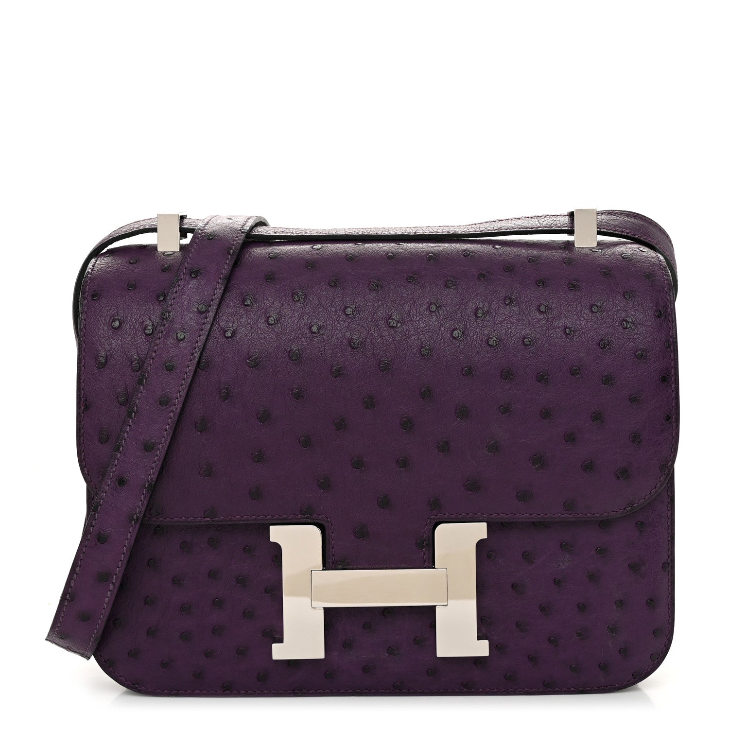 Hermes Ostrich Constance 24 Violine 1 of 11