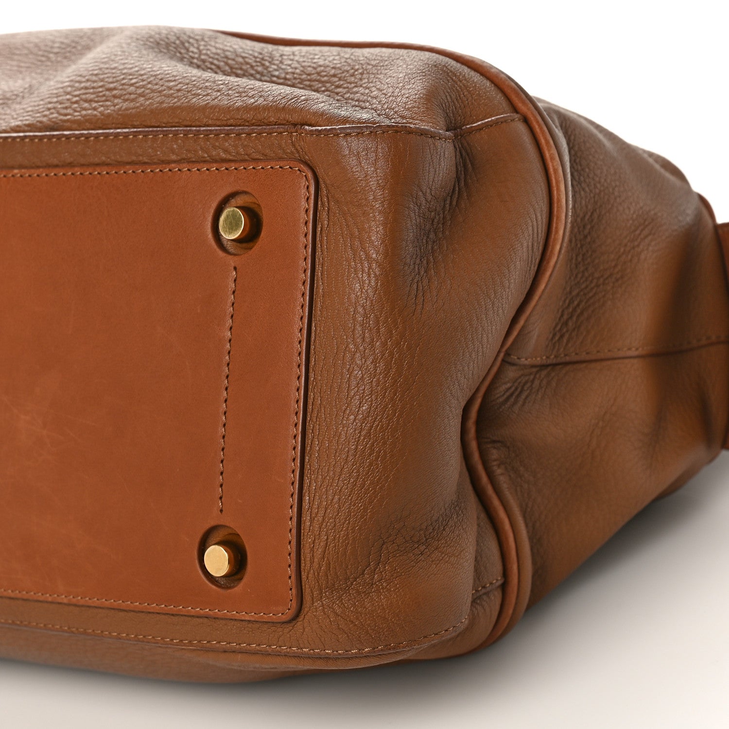 Celine Caflskin Bowling Bag Brown 8 of 14