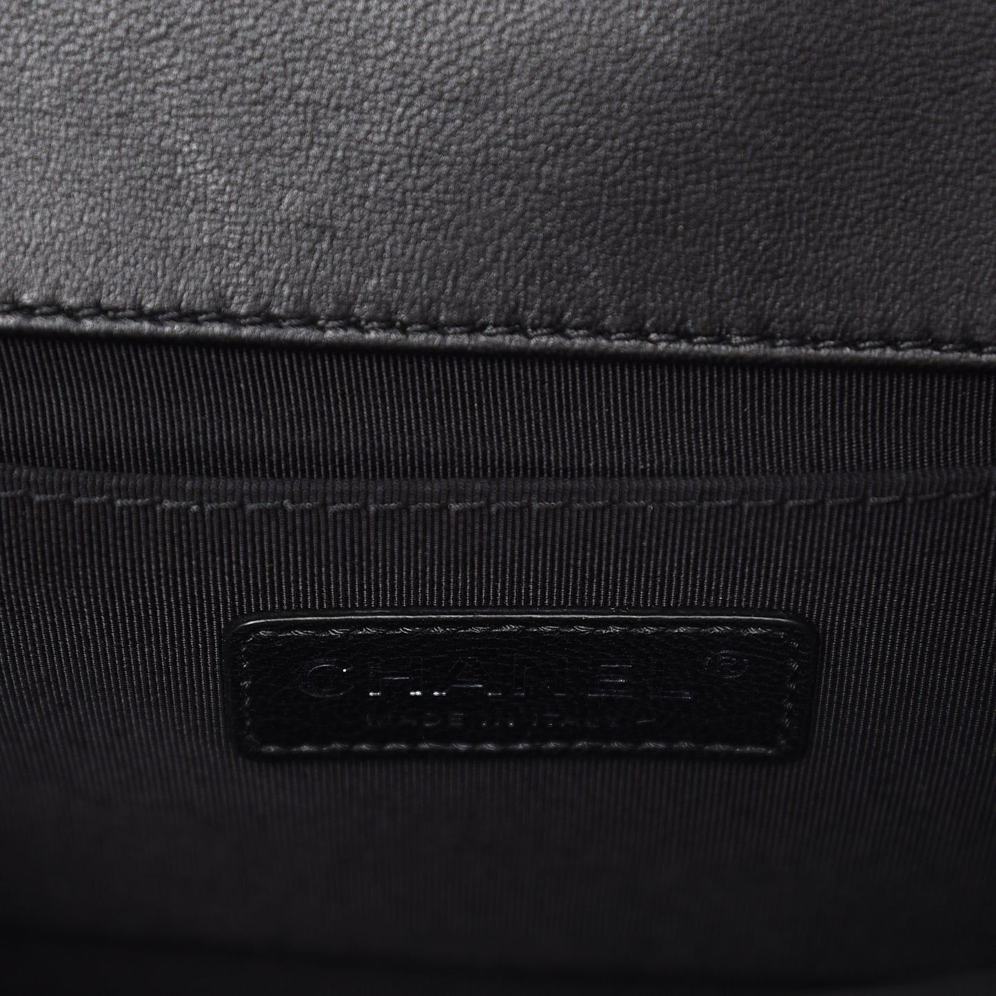 Lambskin Quilted Medium Boy Flap Black