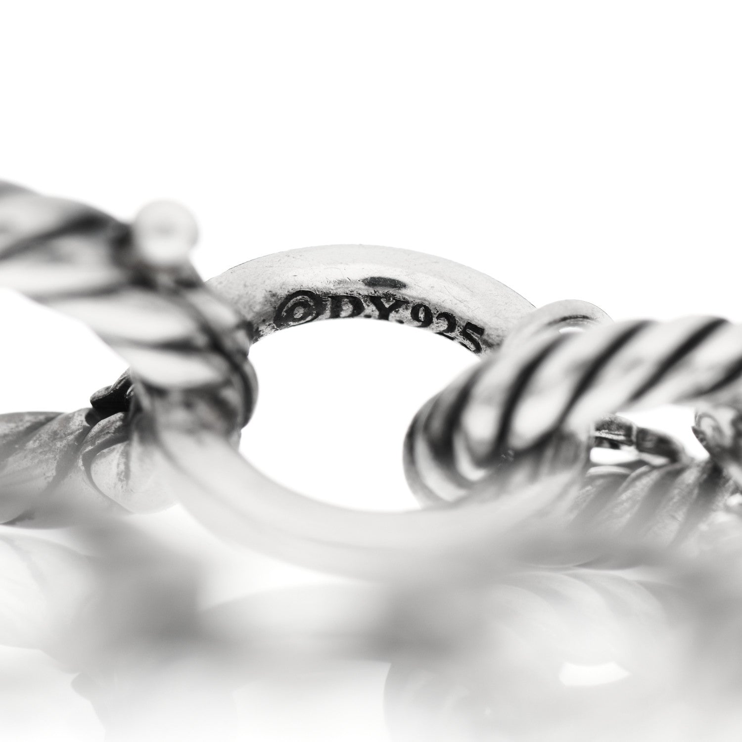 David Yurman Sterling Silver 10mm Medium Oval Link Bracelet 4 of 4