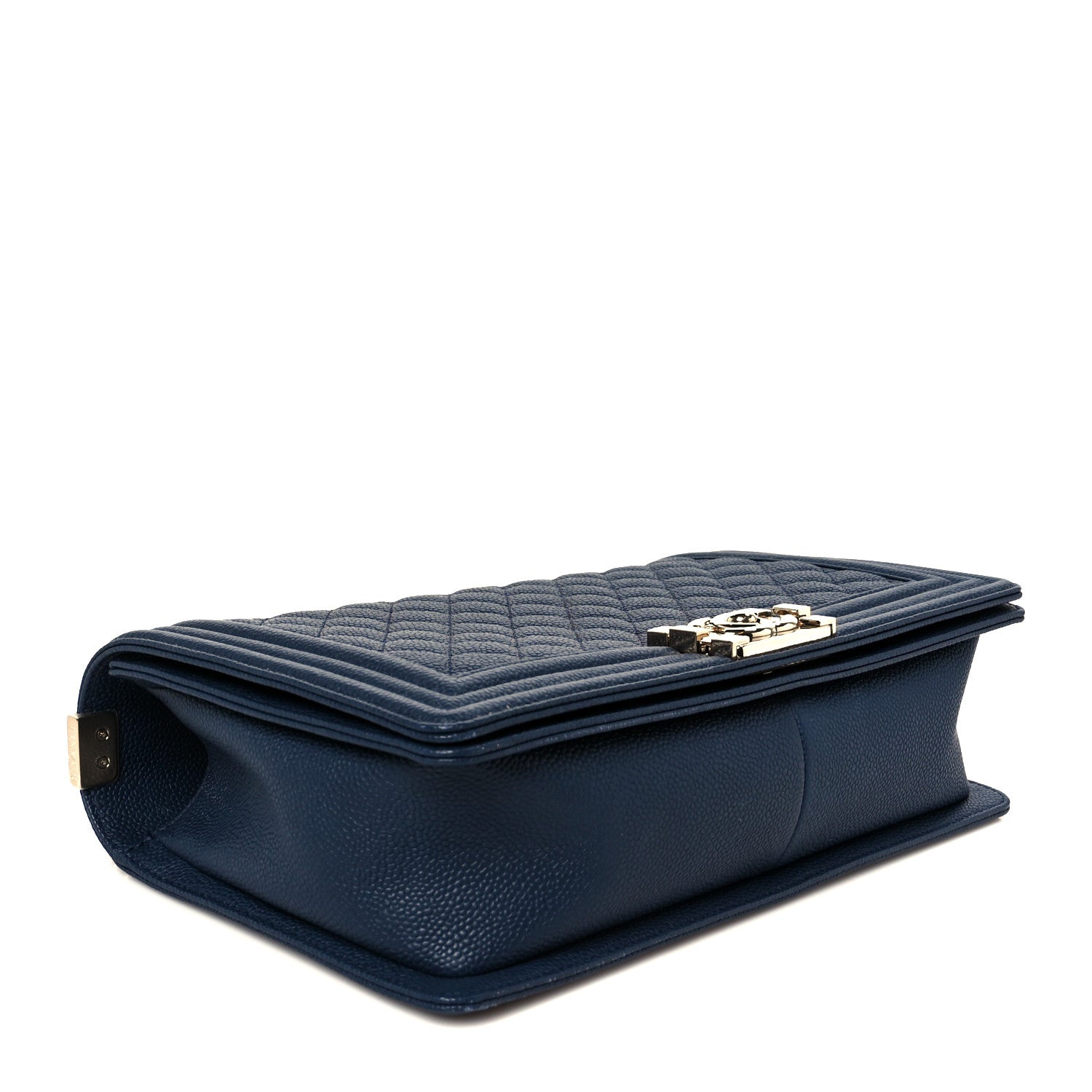 Chanel Caviar Quilted New Medium Boy Flap Blue 4 of 11