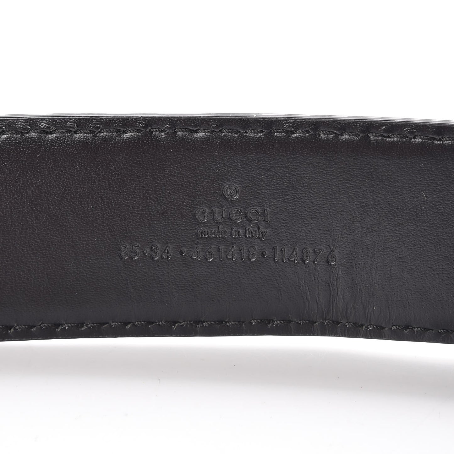 Guccissima Interlocking G Belt 85 34 Black