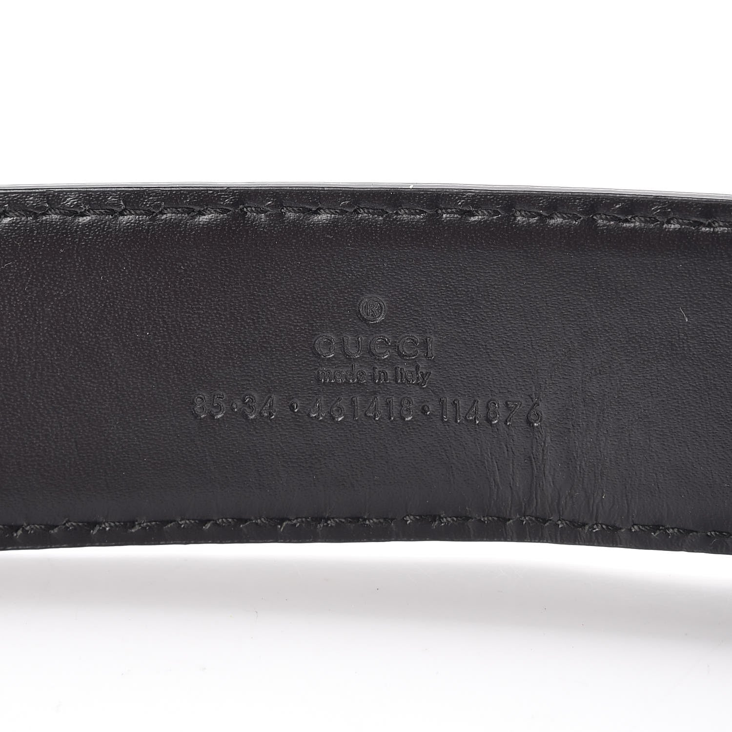 Gucci Guccissima Interlocking G Belt 85 34 Black 4 of 6