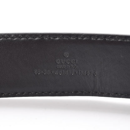 Gucci Guccissima Interlocking G Belt 85 34 Black 4 of 6