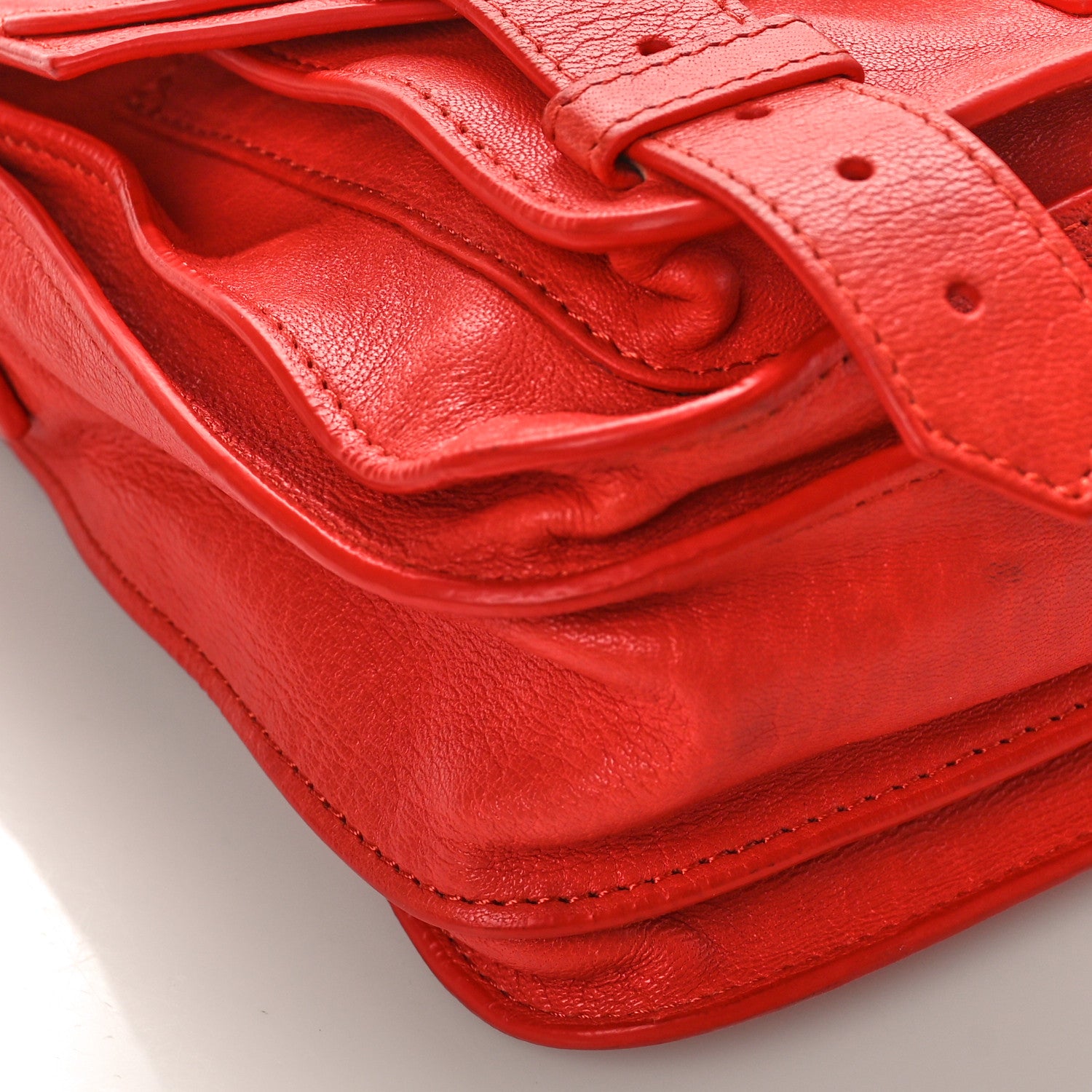 Proenza Schouler Lambskin PS1 Pouch Messenger Deep Coral 8 of 14