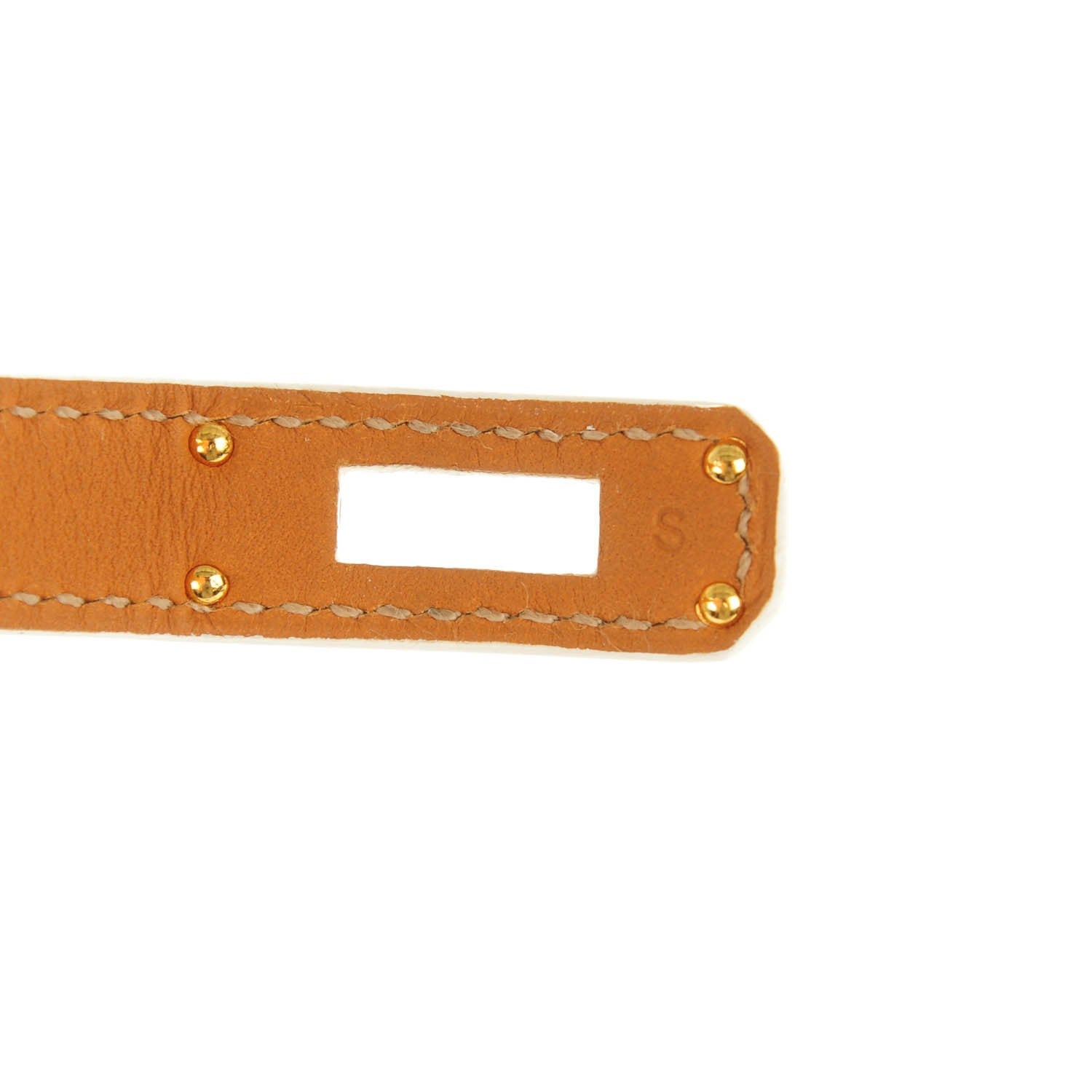 Hermes Epsom Kelly Double Tour Bracelet S White 5 of 7