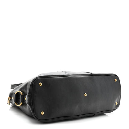 Saint Laurent Calfskin Oversized Muse Black 4 of 10