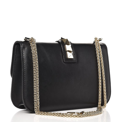 Valentino Garavani Vitello Medium Glam Lock Rockstud Flap Black 4 of 9