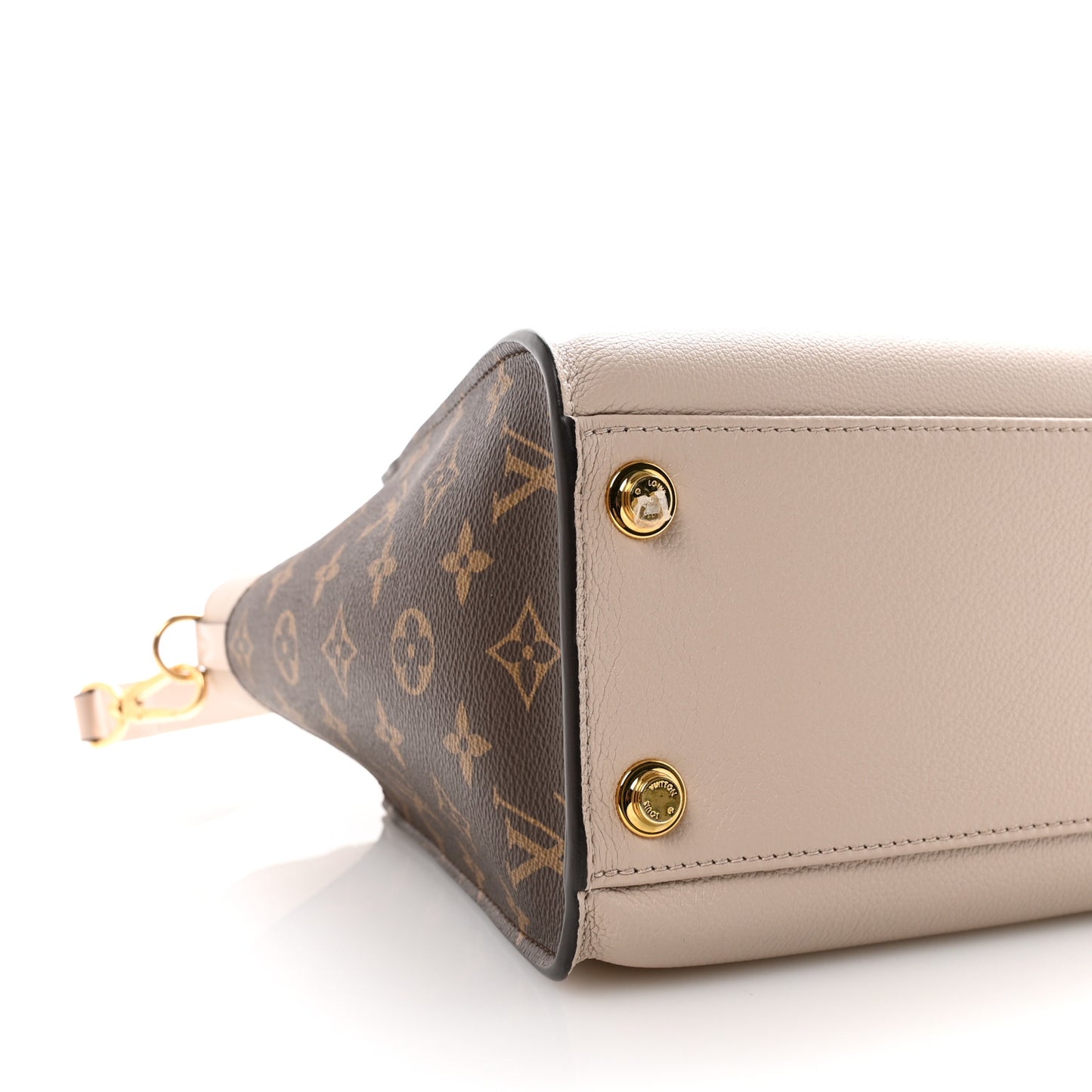 Calfskin Monogram On My Side MM Greige