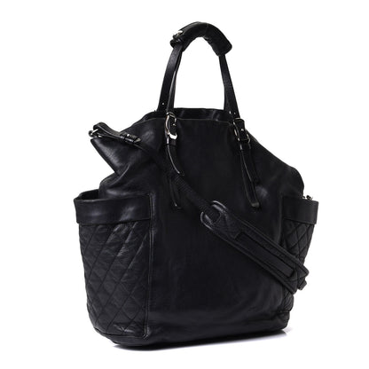 Jimmy Choo Lambskin Chain Embellished Blare Tote Black 3 of 12