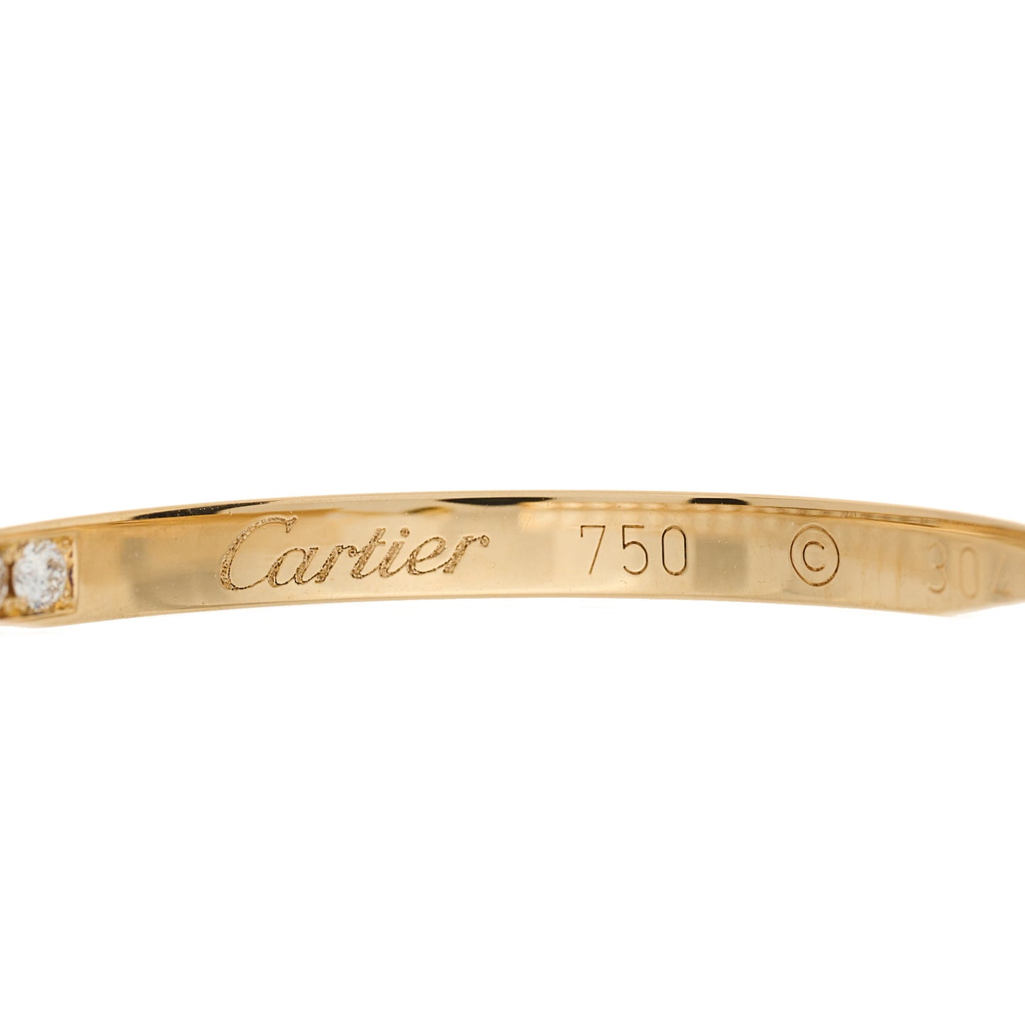 18K Yellow Gold Diamond LM Inside Out Hoop Earrings